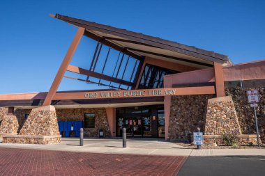 Oro Valley, AZ, USA - Oct 30, 2021: The Oro Valley Public Library