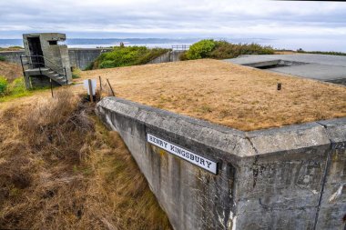 Whidbey Adası, WA, ABD - 20 Ağustos 2021: Fort Casey Tarihi Eyalet Parkı