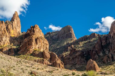 Koruma parkının yürüyüş izinden destansı dağ manzarası