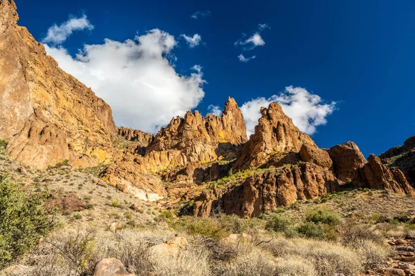 Koruma parkının yürüyüş izinden destansı dağ manzarası
