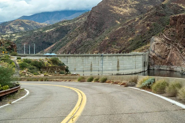 Long Way Road Going Tonto National Forest Arizona — Stok fotoğraf