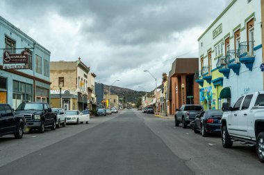 Miami, AZ, USA - Dec 25, 2021: A well known city for its classic Western copper boom-town