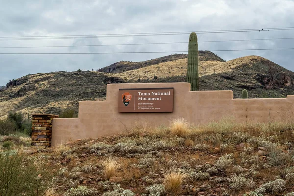 Tonto Usa Dec 2021 Welcoming Signboard Entry Point Park — Foto Stock