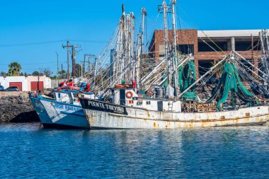 Puerto Penasco, Mexico, MX - Jan 29, 2022: A Fishing Trawlers in Rocky Point