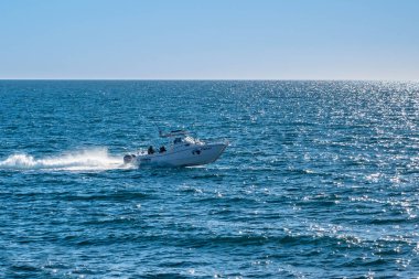 Puerto Penasco, Mexico, MX - Jan 29, 2022: A speedboat boat trip vessel