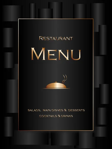 Menu restaurante — Vetor de Stock