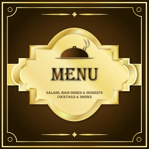 Menú de elegancia — Vector de stock