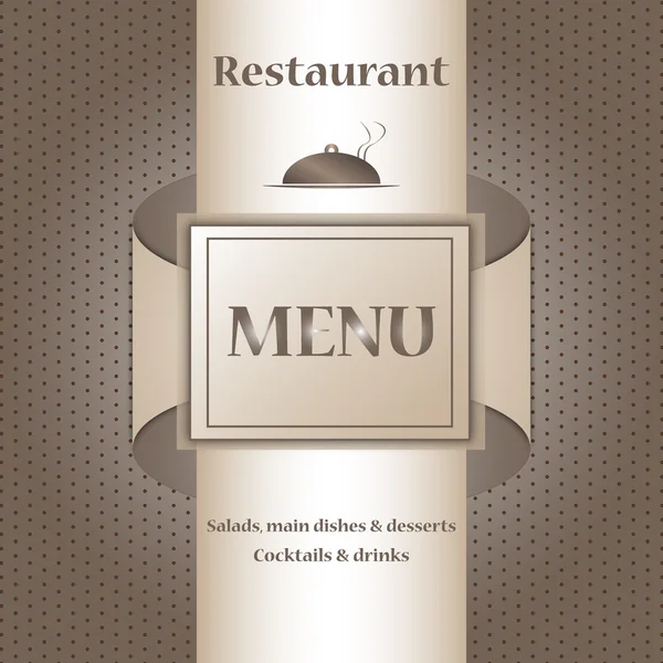 Menu restaurante — Vetor de Stock