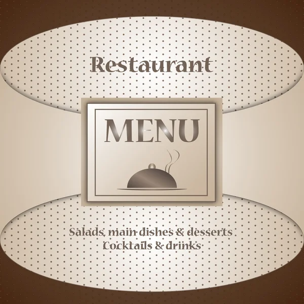 Menú restaurante — Vector de stock