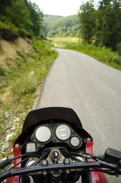 Biker pohledu — Stock fotografie