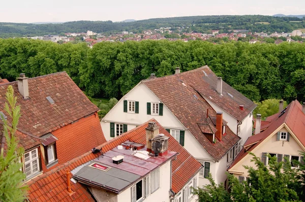 Střechy v Jülich — Stock fotografie