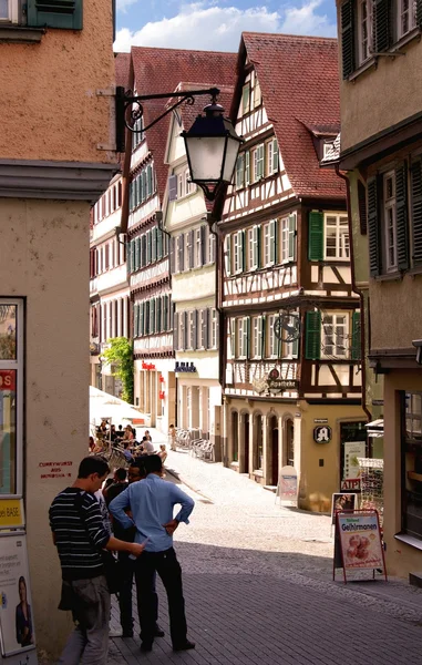 Fachwerk hus i tuebingen — Stockfoto