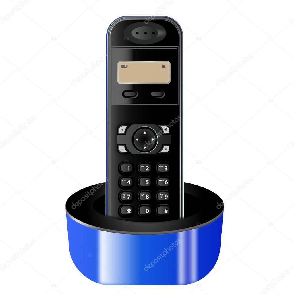 Kablosuz ev telefonu — Stok Vektör © lutjo1953 28365409