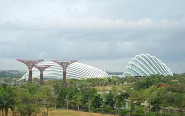 新加坡湾边的花园 — 图库照片