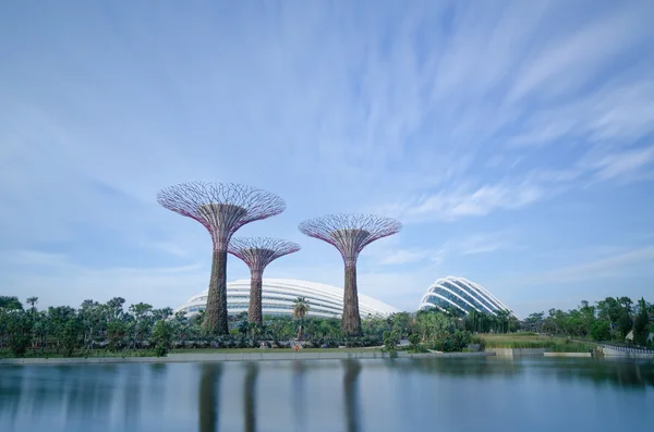 新加坡湾边的花园 — 图库照片