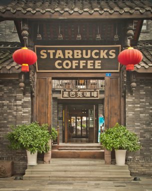 Starbucks kahve chengdu Çin'de
