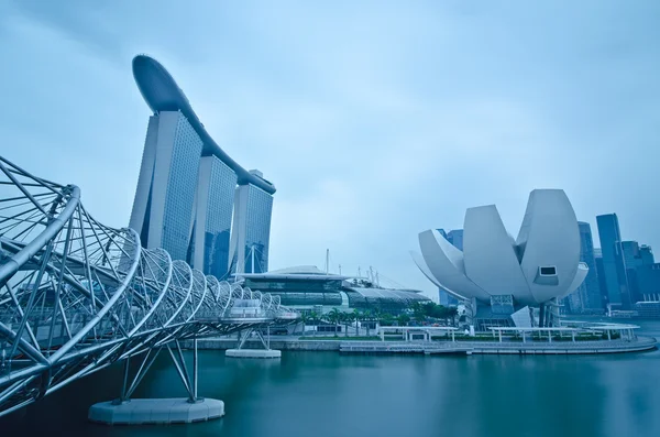 Marina Bay Sands and Waterfront, Singapore — Stock Photo, Image