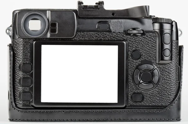 Vista LCD di ben utilizzato, fotocamera digitale in stile retrò — Foto Stock