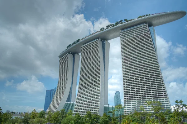 Marina bay sands ve waterfront, Singapur