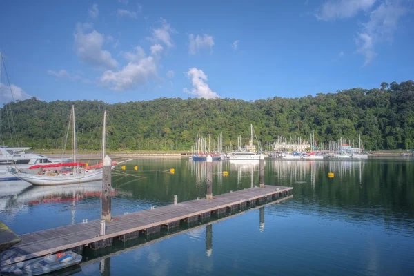 Perdana quay, portu Telaga na wyspie langkawi, Malezja — Zdjęcie stockowe