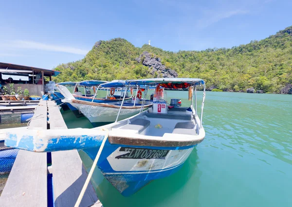 Bateaux de pêche, Langkawi, Malaisie — Photo