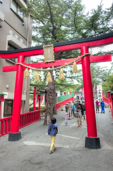 Entrada no Santuário, Monte Fuji 5th station, Japão — Fotografia de Stock