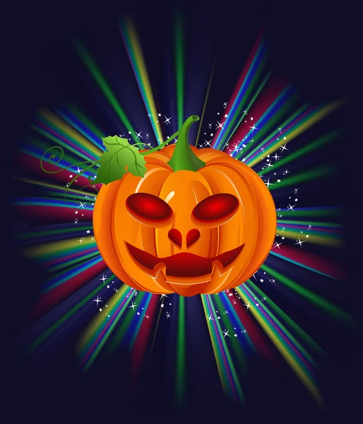 Calabaza en Halloween — Vector de stock