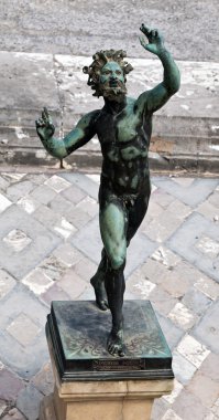 Statue of the dancing Faun clipart