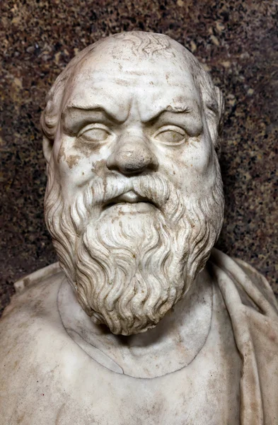 Бюст Сократ — стокове фото