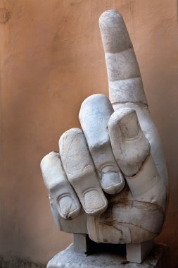 Right hand of the Colossus of Constantine clipart
