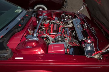 Vintage Amerikan otomobil motoru