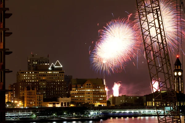 Onafhankelijkheidsdag vuurwerk — Stockfoto