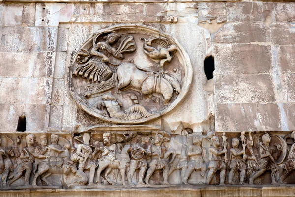 Detaljer för den triumphal arch Konstantin — Stockfoto