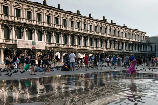 Piazza San Marco Velencében, Olaszországban — Stock Fotó