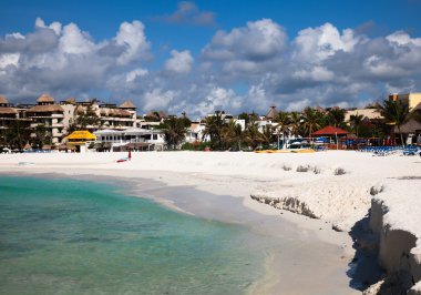 Bir Playa del carmen Meksika beach