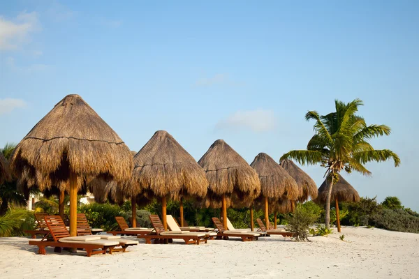 Playa del carmen pláž v Mexiku — Stock fotografie