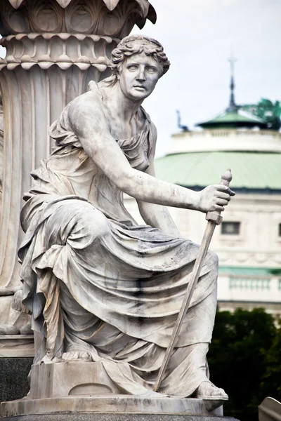 Athena brunnen in wien — Stockfoto