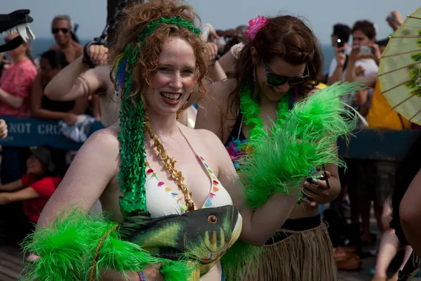 Desfile de sereia ilha coney — Fotografia de Stock