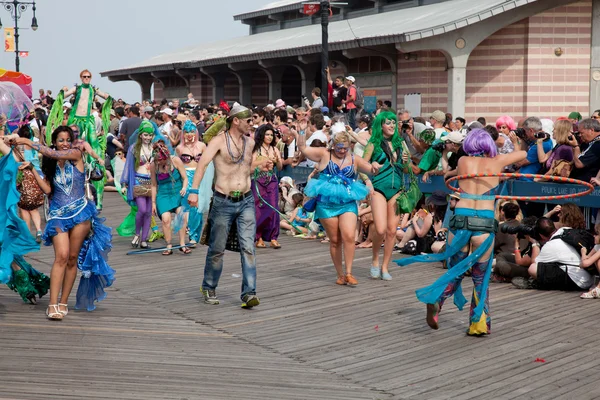 Sfilata delle sirene di Coney Island — Foto Stock