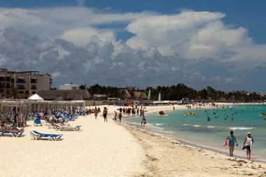 Bir Playa del carmen Meksika beach