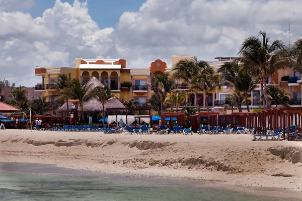 Playa del carmen παραλία στο Μεξικό — Φωτογραφία Αρχείου