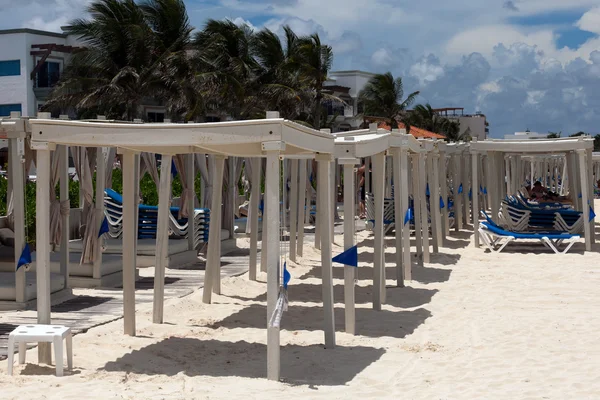 Пляж Playa Del Carmen в Мексике — стоковое фото