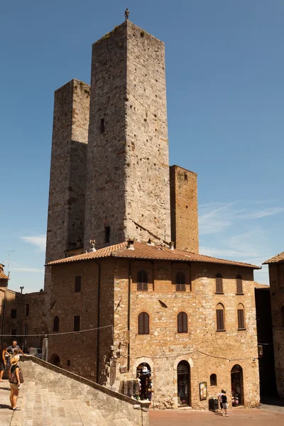 San gimignano i siena, Toscana — Stockfoto