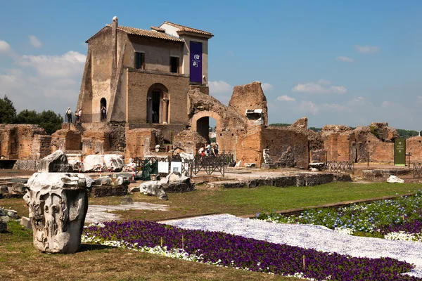 Roma'daki palatine tepesi, livia'nın evi — Stok fotoğraf