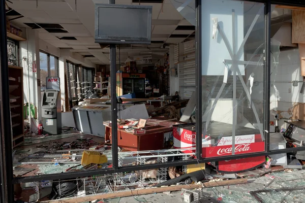 Schafkopfbucht nach dem Supersturm sandig — Stockfoto