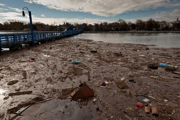 Sheepshead Bay after the Superstorm Sandy — Stock Photo, Image