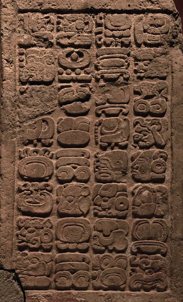 Starověkých mayských hieroglyfů — Stock fotografie