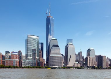 NYC özgürlük Kulesi ve Dünya Finans Merkezi