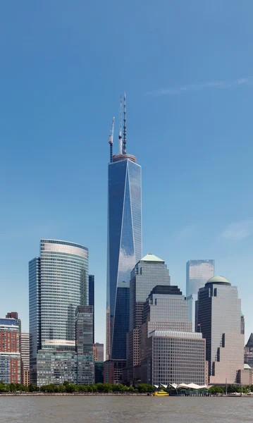 纽约自由塔和世界的金融中心 — 图库照片