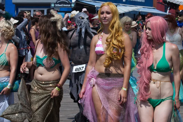 Coney Island Mermaid Parade — Stok fotoğraf